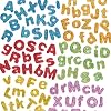 Glitter Foam Self-Adhesive Letters (Pack of 850)