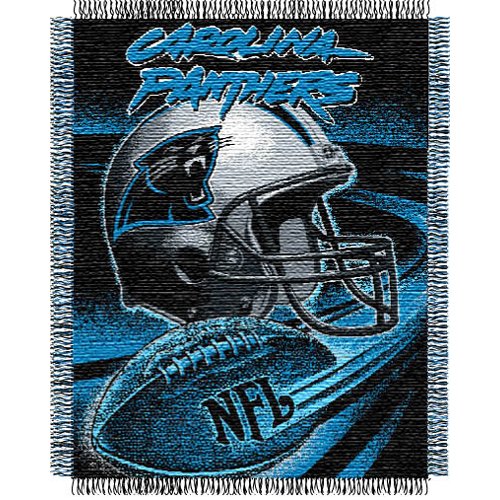Carolina Panthers NFL Triple Woven Jacquard Throw (Spiral Series) (48x60