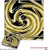 Sony PS3 Slim Skin - Alecias Swirl 02 Yellow