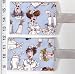 Set of 2 Luggage Tags Made with Loralie Nifty Nurses Fabric