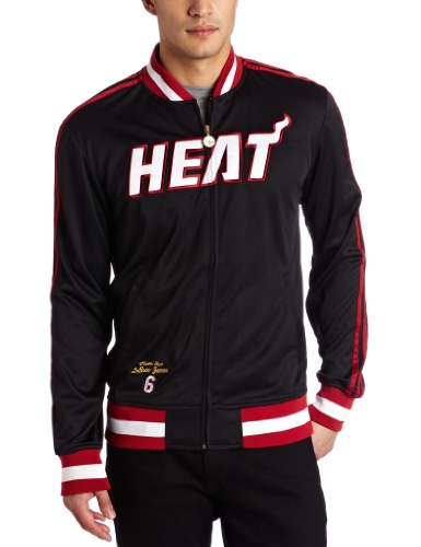 NBA Men's Miami Heat Lebron James Originals Legendary Current Player Jacket (Black, Medium)