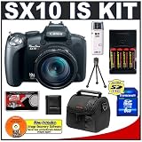  : Canon PowerShot SX10 IS 10MP Digital Camera with 20x Wide Image Stabilized Zoom + 8GB Card + Cameta Bonus Accessory Kit