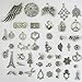 Beading Station 100 Plus Pieces BSI Everything Mix Spacer and Charms, Antique Silver