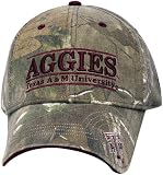 Texas A&M Realtree Camo Stretch- Fit with Classic Bar Design Hat