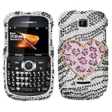 Playful Leopard Diamante Phone Protector Cover for MOTOROLA WX430 (Theory)