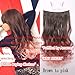 X&Y ANGEL- New Two Tone One Piece Long Curl/curly/wavy Synthetic Thick Hair Extension Clip-on Hairpieces 26 Colors (light green to vanilla)