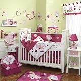 Raspberry Swirl 6 Piece Baby Crib Bedding Set by Lambs & Ivy