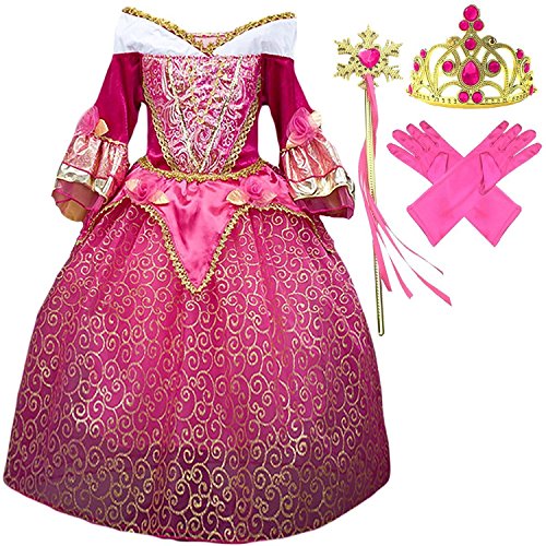 Princess Aurora Deluxe Pink Party Dress Costume