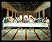 Last Supper Jesus Christ Da Vinci Black Wood-Mounted Art Poster Print (Unframed and Framed also available) - 16" X 20"