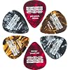 Ice Pix Stix Mini Suction Celluloid Guitar Picks Assorted Colors 6-Pack .58MM