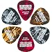 Ice Pix Stix Mini Suction Celluloid Guitar Picks Assorted Colors 6-Pack .58MM