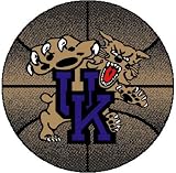 4' Round University of Kentucky Wildcats Basketball Rug