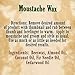 Mustache Wax by Mountaineer Brand - All-Natural, No Residue, Clear and Easy to Use, 2 oz Tin