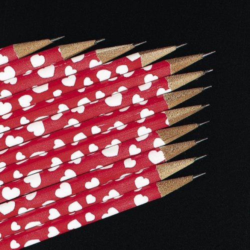 Heart Pencils - 10 per unit