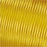 Kumihimo Flechtkordel 2 mm, 5 Meter, Gelb - 