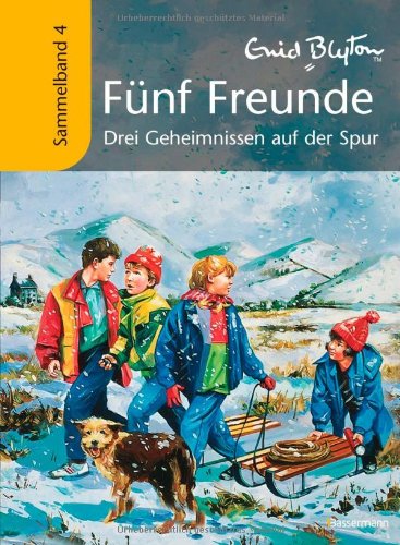 Buch - Cover Fünf Freunde - Drei Geheimnissen auf der Spur: Sammelband 4 - Enid Blyton - Bassermann Verlag