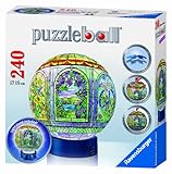 Favor Ravensburger Stained Glass - 240 Pieces Puzzleball with Light Stand