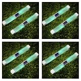 Super Bright Long Life Wireless 2 Green LED Pathway Plastic Solar Light Gl91b - 8 Pcs