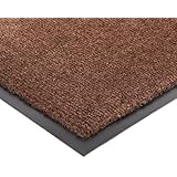 Durable Corporation Wipe-N-Walk Carpet Entrance Mat, for Indoor Areas, 24" Width x 36" Length x 3/8" Thickness, Brown