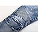 Feinste Men's Slim Zipper Biker Jeans Moto Denim Pants(32W,Blue)