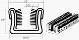 CRL 1/2 x 3/8 Unbeaded Flexible Glass Run Channel - 500' Roll