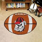 Fanmats Georgia Bulldogs Football-Shaped Mats