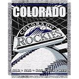 Colorado Rockies MLB Triple Woven Jacquard Throw (MLB Series) (48x60")