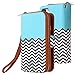 iPhone 7 case, E LV iPhone 7 Case Cover - PU Leather Flip Folio Wallet Purse Case Cover for Apple iPhone 7 - [ZIGZAG]