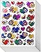 Jazzstick 270 Fun & Colorful Valentine Heart & Flowers Decorative Sticker 10 sheets (VST01A11)