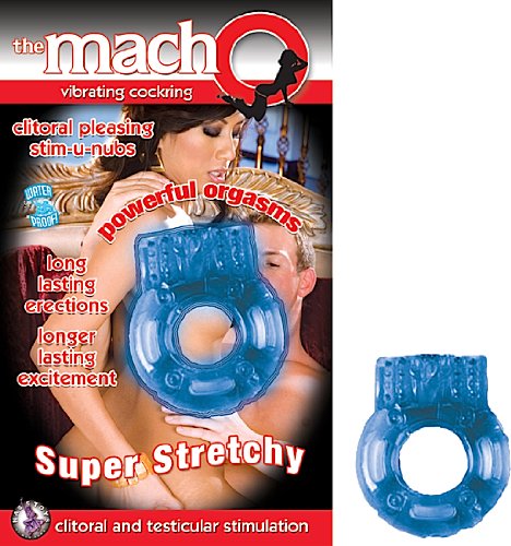 Nasswalk Macho Vibrating C*ckring, Blue
