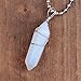 Ayliss® Wire Wrap Gemstone Crystal Quartz Healing Point Chakra Pendants for Necklace (Opalite)