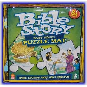 Bible Story Foam Puzzle Mat - Baby Moses by 