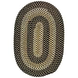 10' Round Braided Durable Blackberry Area Rug