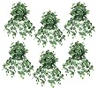 SIX 28" Piggyback Artificial Hanging Bushes