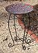 Mosaic Stripes Tile Birdbath