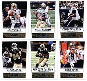 2014 Score Football Card Veterans Team Set - New Orleans Saints (11 Cards)