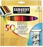 Sargent Art 22-7251 Colored Pencils, Pack of 50, Assorted Colors