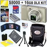 Nikon Coolpix S8000 14 MP Digital Camera + 16GB Deluxe Accessory Kit 61M0WkYSFnL. SL160 Nikon Coolpix S8000 14 MP Digital Camera + 16GB Deluxe Accessory Kit