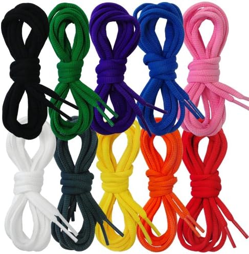Suddora Shoelaces - Pair of Tubed Multi Colored Shoe Strings