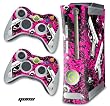 New XBOX 360 Console Protective Decal Skin - Guns Pink