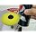 JoolTool Scotch-Brite Yellow Radial Bristle Brush Assembled with Plastic Tapered Mandrel Hub, Grit 80