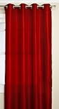 RT Designers Collection Nancy Grommet Window Panel, 55 by 84-Inch, Red