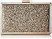 Yuenjoy Women's Bling Shiny Glitter Square Clip Clasp Evening Clutch Crossbody Bag Purse