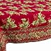 April Cornell 80-Inch Round Tablecloth, Holly Red