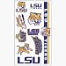 LSU Tigers Temporary Body Tattoos 3 Pack