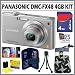 Panasonic Lumix DMC-FX48 12MP Digital Camera in Silver + 4GB Accessory Kit