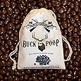 Chocolate Buck (Deer) Poop (Milk Chocolate Covered Raisins) in Vintage Cotton Poop Bag (Buck, Elk, Reindeer & Bigfoot available)