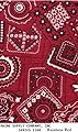 Bandana Red Series F0268 Vinyl Tablecloth 54" X 45' Roll