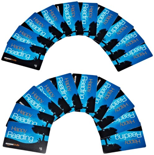 Amazon.com $5 Gift Cards, Pack of 20 (Amazon Kindle Card Design)