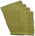 Calphalon Textiles 4-Piece Solid Terry Dish Cloth Set, Wasabi
